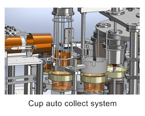 Cup auto collect system